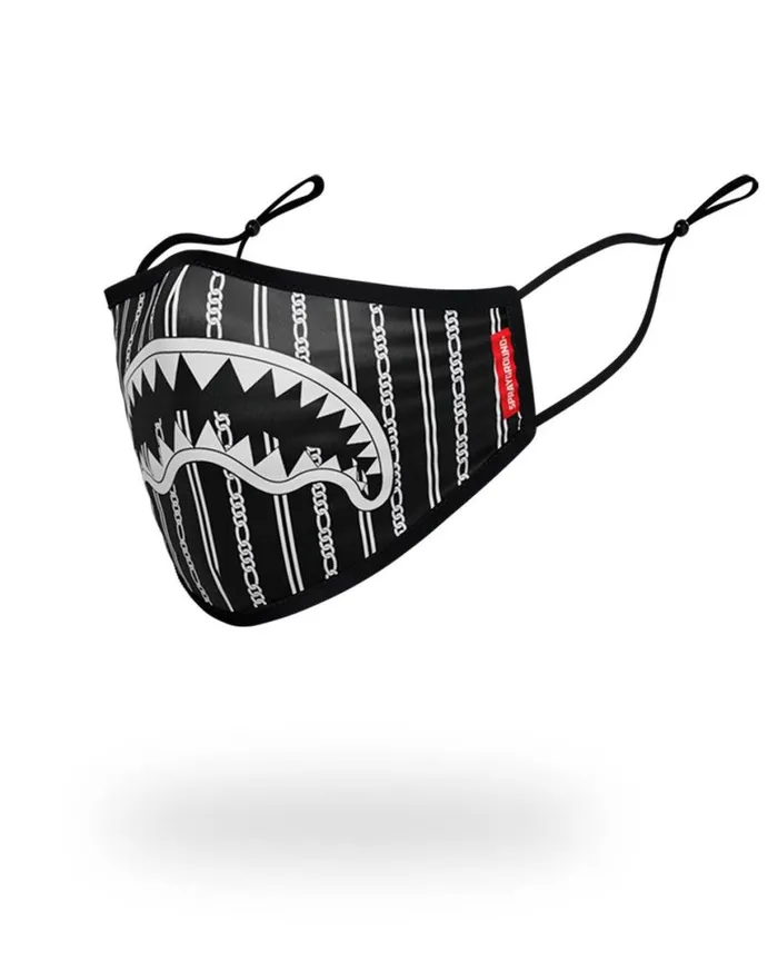 SPRAYGROUND Face Masks ADULT REVERSE SHARKS IN PARIS BLACK FORM FITTING FACE MASK 8211 Universal SPRAYGROUND Face Masks ADULT REVERSE SHARKS IN PARIS BLACK FORM FITTING FACE MASK 8211 Universal