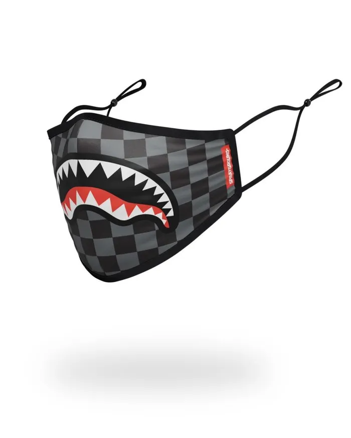 SPRAYGROUND Face Masks ADULT SHARKS IN PARIS GREY FORM FITTING FACE MASK 8211 Universal