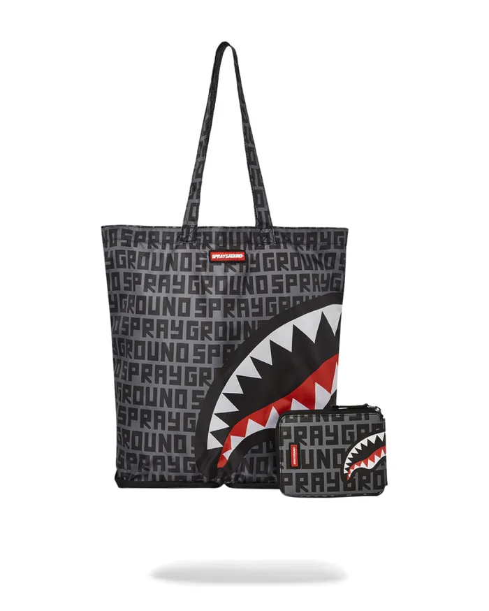 SPRAYGROUND Handbags SHARKFINITY STEALTH PILOT PACKABLE TOTE 8211 Universal