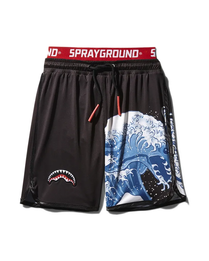 SPRAYGROUND Swimwear KIDS JAPAN WAVE SWIM TRUNKS BLACK 8211 Universal