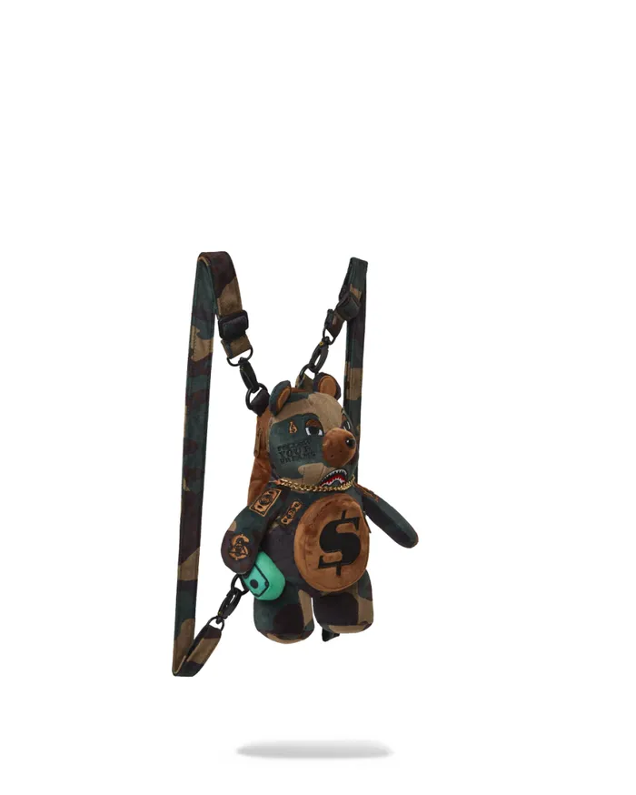 SPRAYGROUND Teddy Bear Backpacks BEARCUB BACKPACK 8211 CAMOCHECK MONEYBEAR 8211 Universal SPRAYGROUND Teddy Bear Backpacks BEARCUB BACKPACK 8211 CAMOCHECK MONEYBEAR 8211 Universal