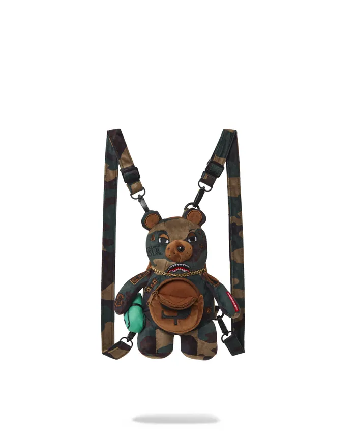 SPRAYGROUND Teddy Bear Backpacks BEARCUB BACKPACK 8211 CAMOCHECK MONEYBEAR 8211 Universal SPRAYGROUND Teddy Bear Backpacks BEARCUB BACKPACK 8211 CAMOCHECK MONEYBEAR 8211 Universal