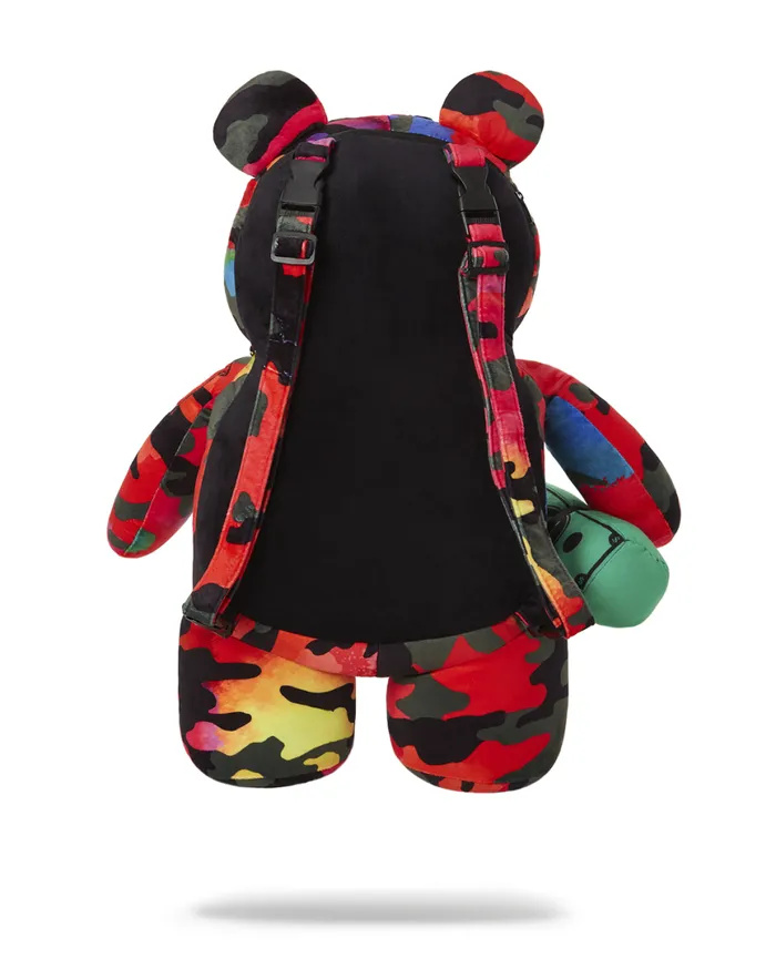 SPRAYGROUND Teddy Bear Backpacks CAMOBURST MONEYBEAR TEDDYBEAR BACKPACK 8211 Universal