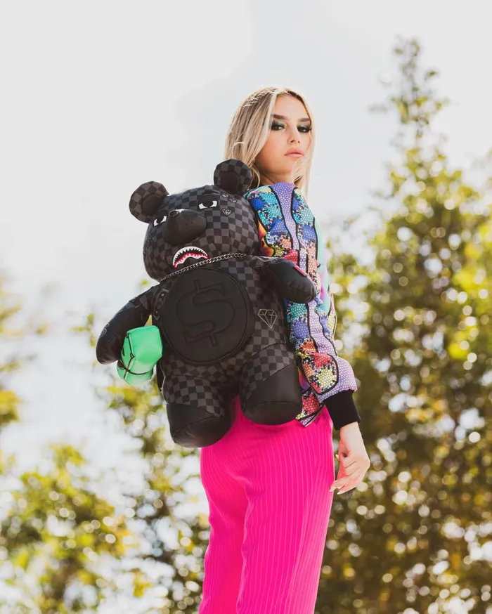 SPRAYGROUND Teddy Bear Backpacks HENNY AIIR TO THE THRONE MONEYBEAR TEDDYBEAR BACKPACK 8211 Universal