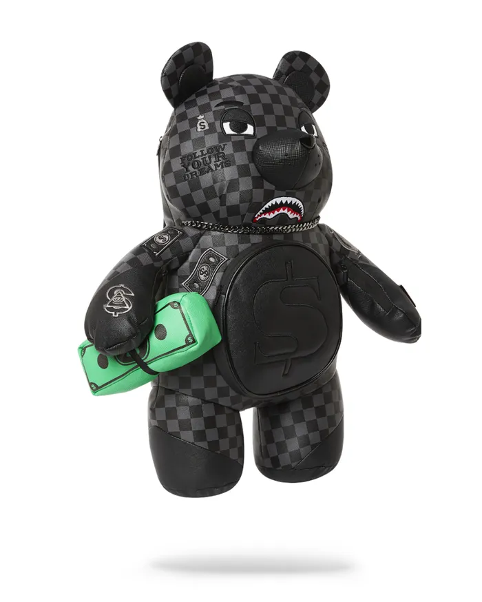 SPRAYGROUND Teddy Bear Backpacks HENNY AIIR TO THE THRONE MONEYBEAR TEDDYBEAR BACKPACK 8211 Universal
