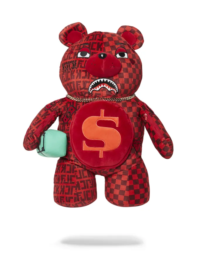 SPRAYGROUND Teddy Bear Backpacks VENI VIDI VICI MONEYBEAR TEDDYBEAR BACKPACK 8211 Universal SPRAYGROUND Teddy Bear Backpacks VENI VIDI VICI MONEYBEAR TEDDYBEAR BACKPACK 8211 Universal