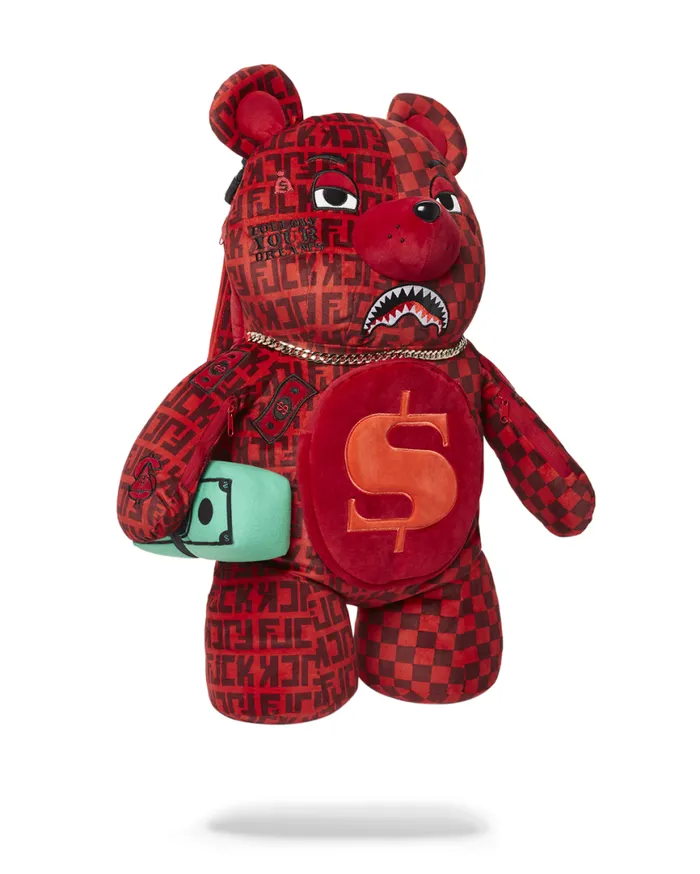 SPRAYGROUND Teddy Bear Backpacks VENI VIDI VICI MONEYBEAR TEDDYBEAR BACKPACK 8211 Universal SPRAYGROUND Teddy Bear Backpacks VENI VIDI VICI MONEYBEAR TEDDYBEAR BACKPACK 8211 Universal