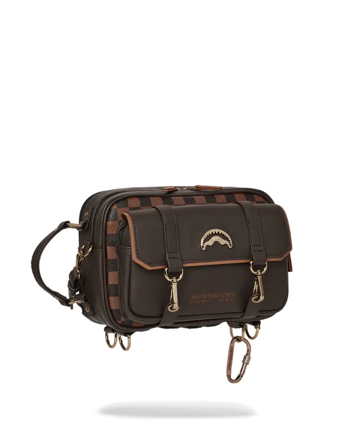 SPRAYGROUND Toiletries Aka Money Bags CHECKMATE ROYALE MESSENGER BRICK BAG 8211 Universal SPRAYGROUND Toiletries Aka Money Bags CHECKMATE ROYALE MESSENGER BRICK BAG 8211 Universal