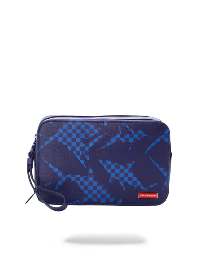 SPRAYGROUND Toiletries Aka Money Bags SHARK CHECK BLUE TOILETRY 8211 Universal