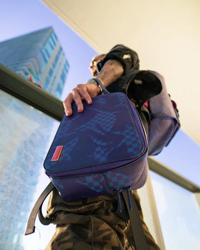 SPRAYGROUND Toiletries Aka Money Bags SHARK CHECK BLUE TOILETRY 8211 Universal SPRAYGROUND Toiletries Aka Money Bags SHARK CHECK BLUE TOILETRY 8211 Universal