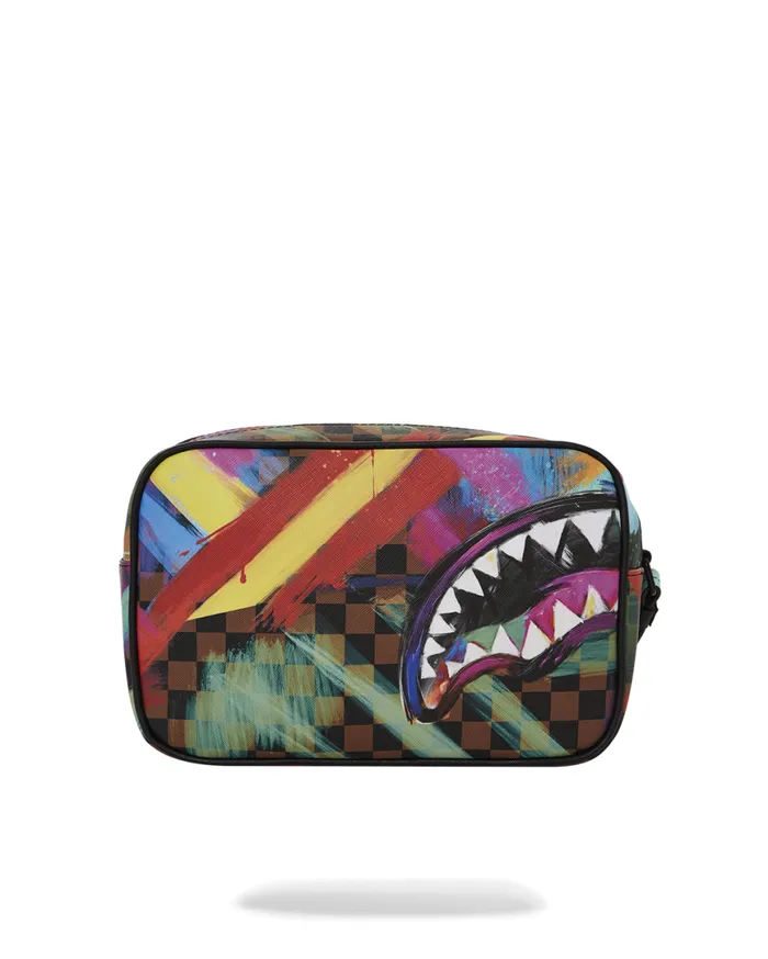 SPRAYGROUND Toiletries Aka Money Bags SHARKS IN PARIS CITY STREAKS TOILETRY BAG 8211 Universal SPRAYGROUND Toiletries Aka Money Bags SHARKS IN PARIS CITY STREAKS TOILETRY BAG 8211 Universal