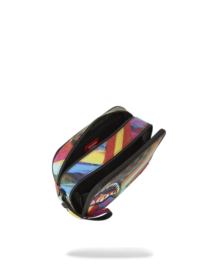SPRAYGROUND Toiletries Aka Money Bags SHARKS IN PARIS CITY STREAKS TOILETRY BAG 8211 Universal SPRAYGROUND Toiletries Aka Money Bags SHARKS IN PARIS CITY STREAKS TOILETRY BAG 8211 Universal
