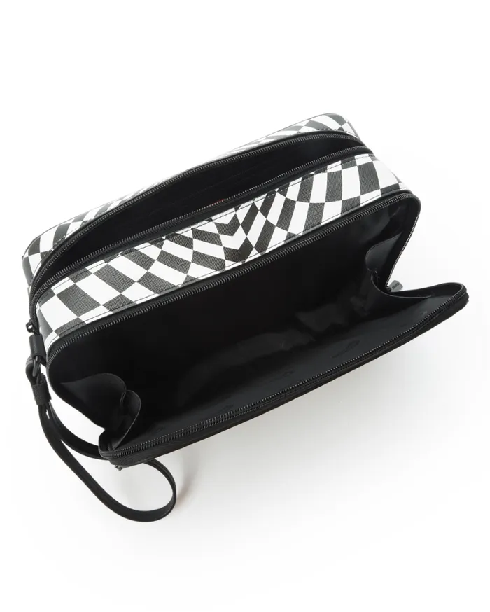 SPRAYGROUND Toiletries Aka Money Bags TRIPPY CHECK TOILETRY AKA MONEY BAG 8211 Universal SPRAYGROUND Toiletries Aka Money Bags TRIPPY CHECK TOILETRY AKA MONEY BAG 8211 Universal