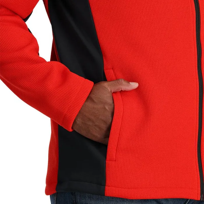 Spyder Fleece Bandit Full Zip Volcano 8211 Mens