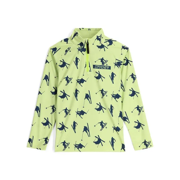 Spyder Fleece Ski Day Half Zip Lime Ice 8211 Kids
