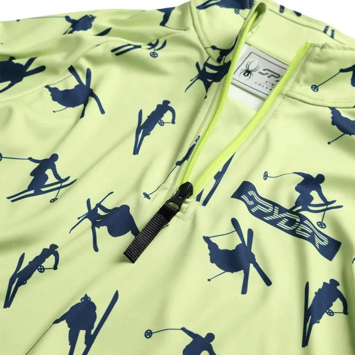 Spyder Fleece Ski Day Half Zip Lime Ice 8211 Kids