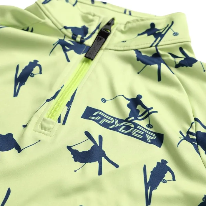 Spyder Fleece Ski Day Half Zip Lime Ice 8211 Kids