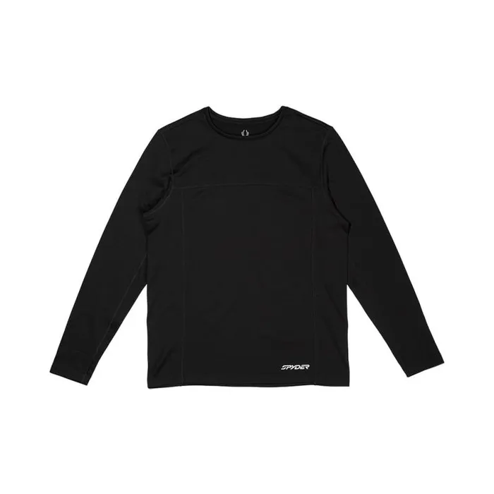 Spyder Layers Stretch Charger Crew Black 8211 Mens