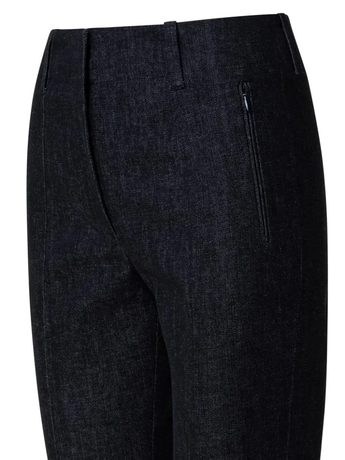 Stretch Denim Slim Pants Black Women Akris Pants