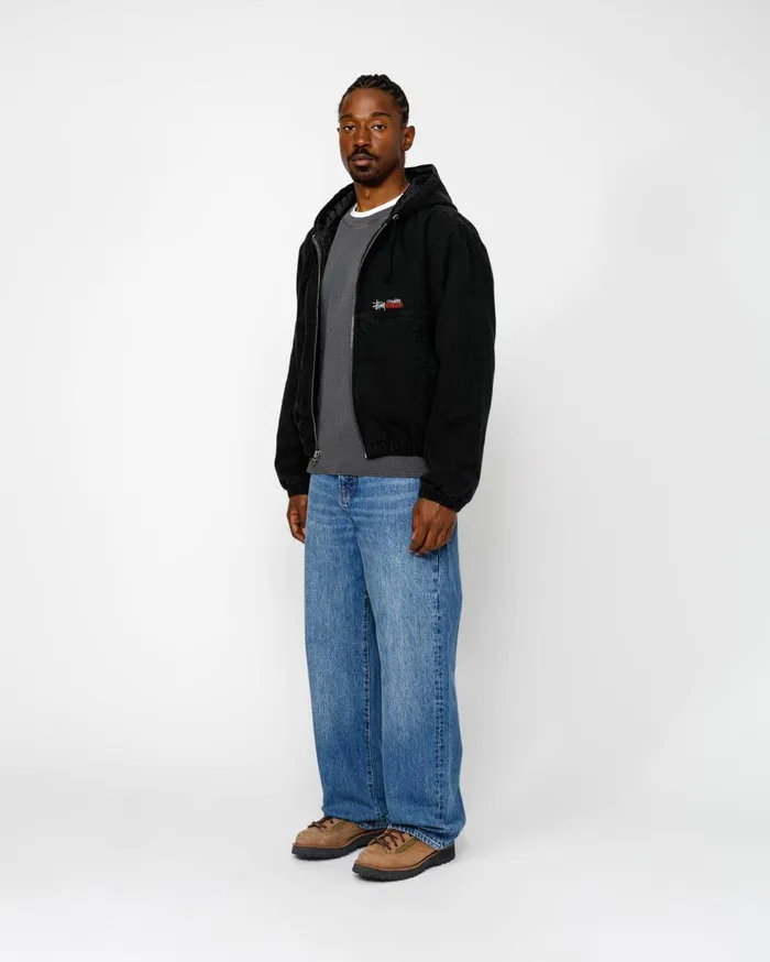Stussy Outerwear WORK JACKET INSULATED CANVAS Black 8211 MenWomen