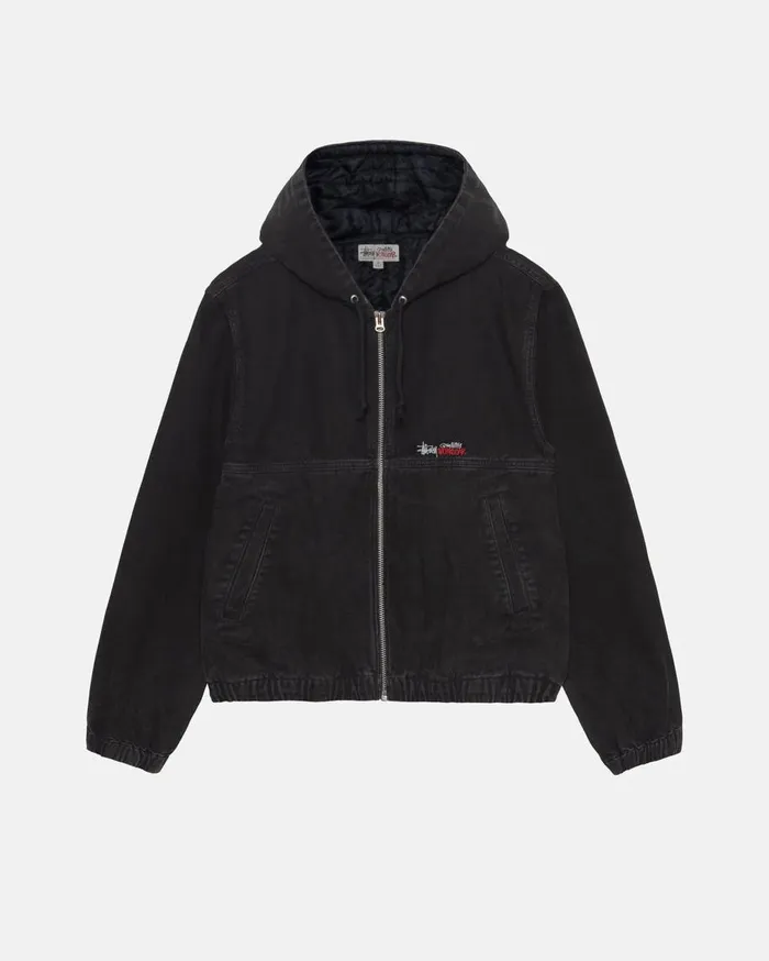 Stussy Outerwear WORK JACKET INSULATED CANVAS Black 8211 MenWomen
