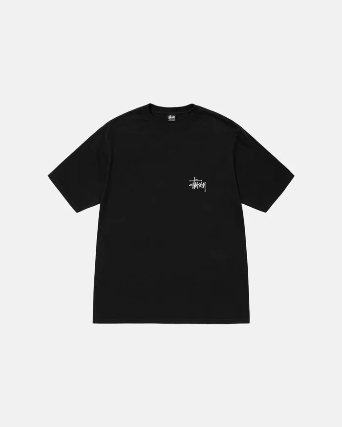 Stussy Tees CALIFORNIA GROWN TEE PIGMENT DYED Black 8211 MenWomen