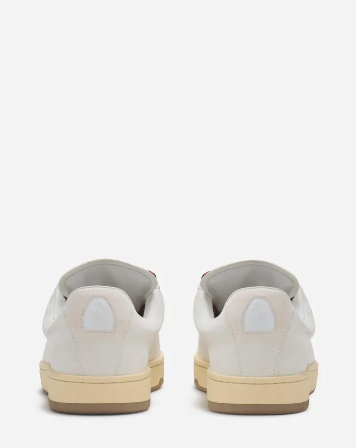 Suede Curb Lite Sneakers White Men Lanvin Curb Lite
