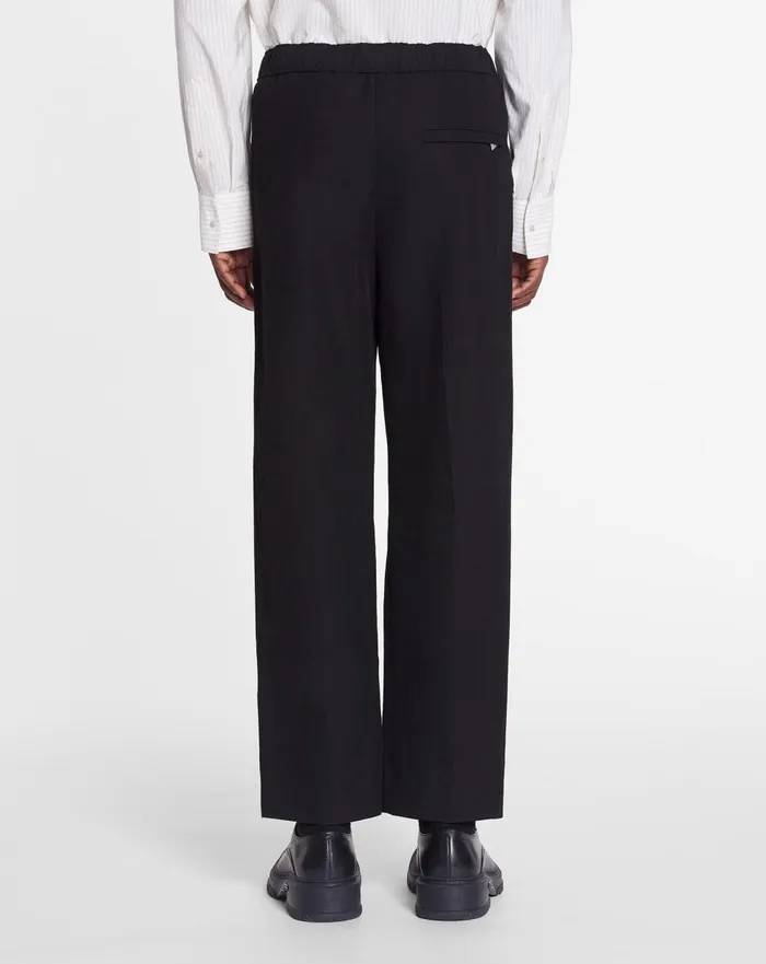 Suit Pants With An Elasticated Waistband Black Men Lanvin Pants and Shorts Suit Pants With An Elasticated Waistband Black Men Lanvin Pants and Shorts