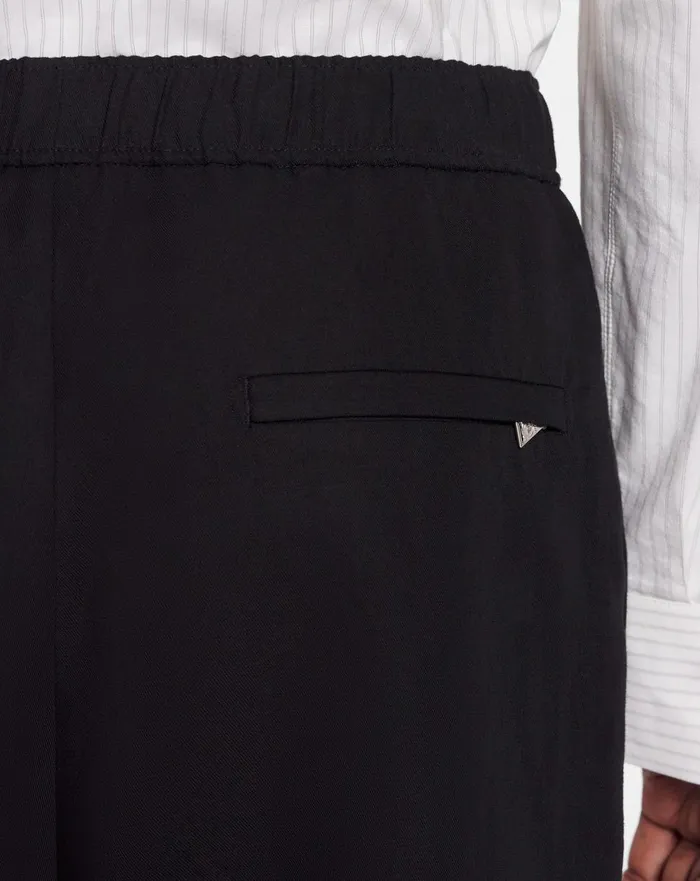 Suit Pants With An Elasticated Waistband Black Men Lanvin Pants and Shorts Suit Pants With An Elasticated Waistband Black Men Lanvin Pants and Shorts