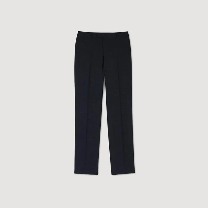 Suits and Blazers Men SANDRO Suit Trousers Navy Blue