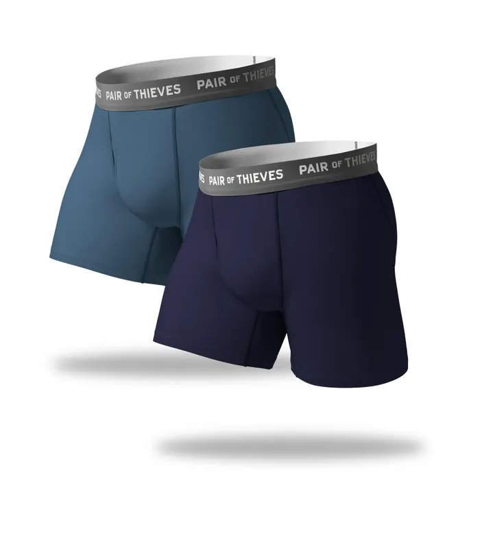 Superfit Boxer Briefs Blue Underwear 2 Pack Men Pair Of Thieves Boxer Briefs