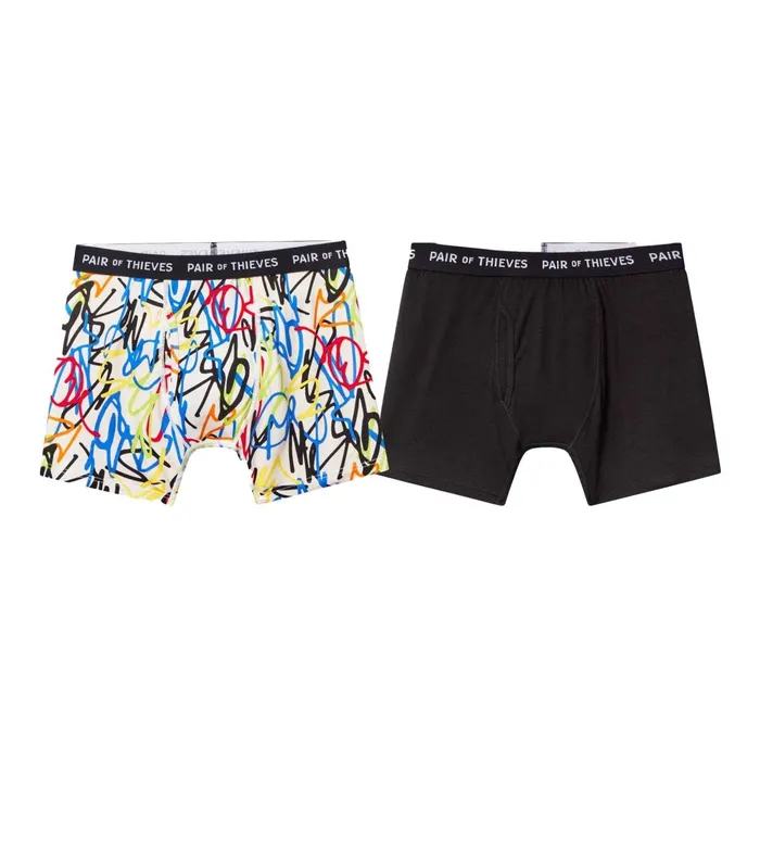 Supersoft Boxer Briefs White Black Underwear 2 Pack Men Pair Of Thieves Boxer Briefs