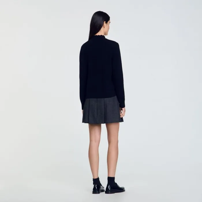 Sweaters and Cardigans Women SANDRO Wool And Cashmere Sweater Black
