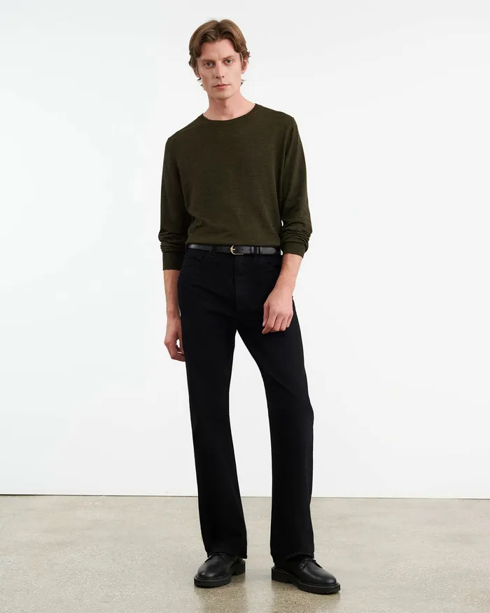 Sweaters Nili Lotan Men DAWSON SWEATER Forest Green