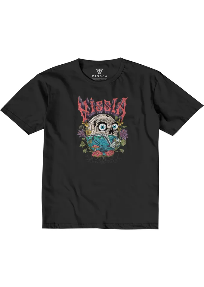 Swelligans Kids Tee Black Heather Youth Clothing Vissla