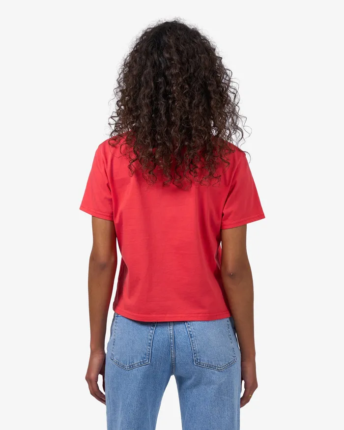 TShirts Colorfulstandard Women Organic Boxy Crop Tee 8211 Misty Brown