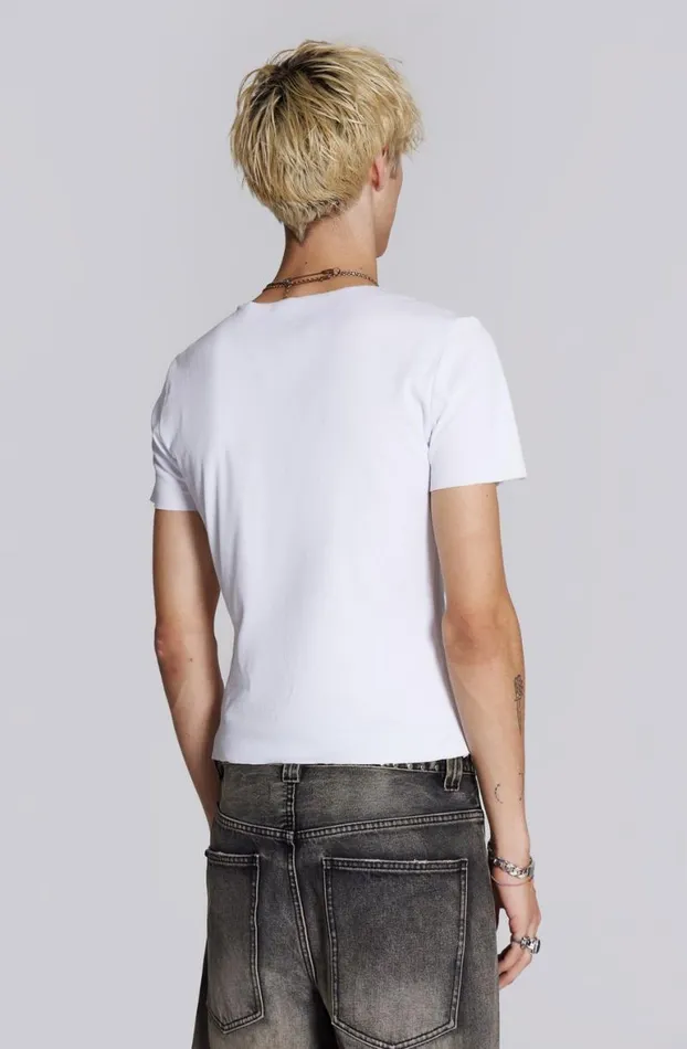 TShirts Men Jaded London NTRLS White Rib Tee