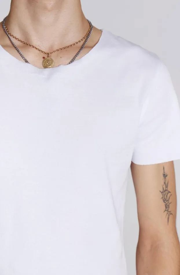 TShirts Men Jaded London NTRLS White Rib Tee