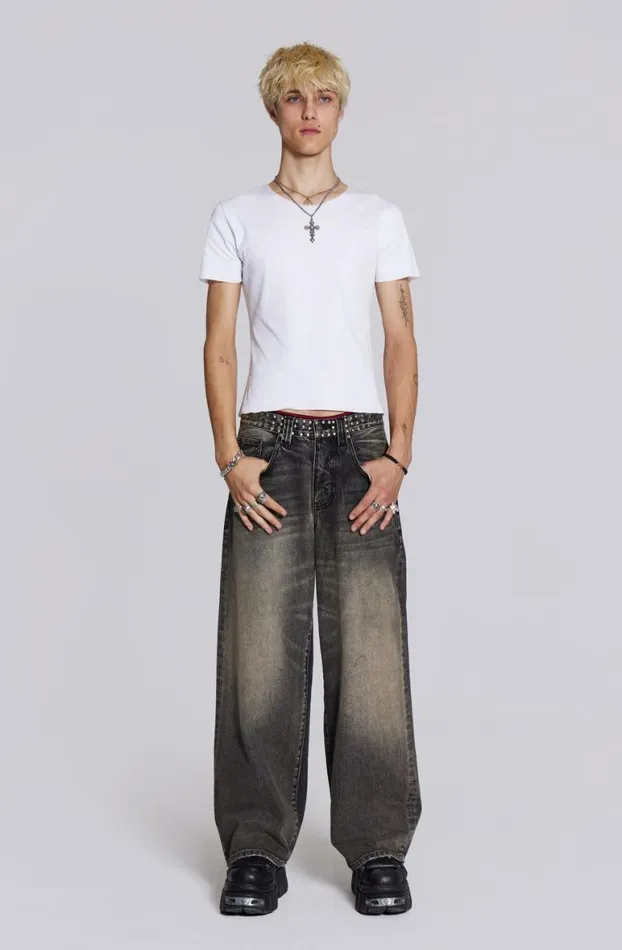 TShirts Men Jaded London NTRLS White Rib Tee