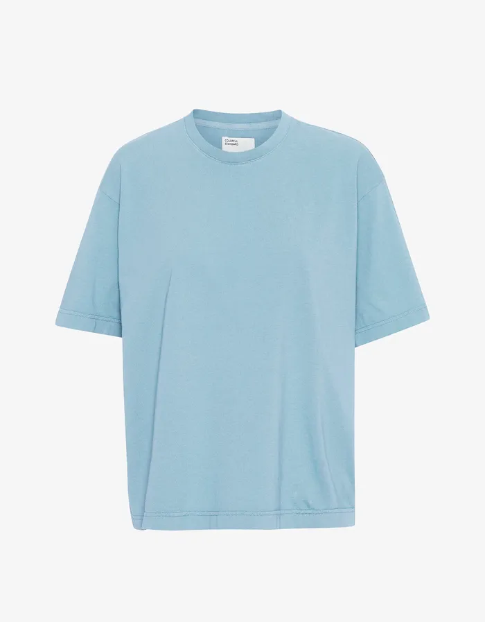 TShirts Men Oversized Organic TShirt 8211 Seaside Blue Colorfulstandard