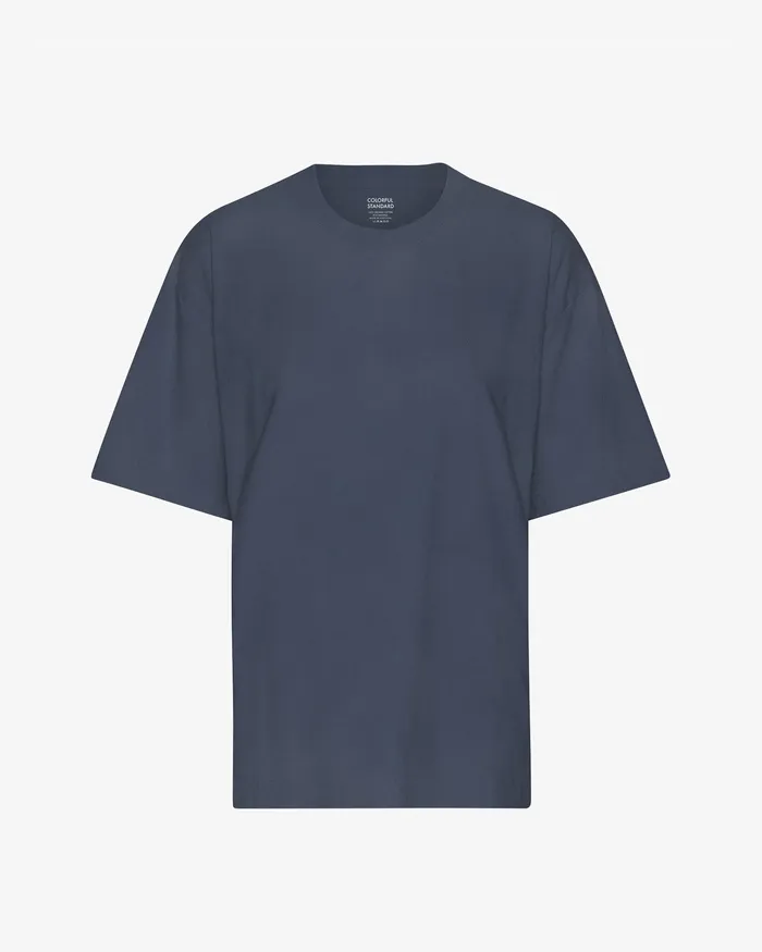 TShirts Oversized Organic TShirt 8211 Neptune Blue 8211 Colorfulstandard Women