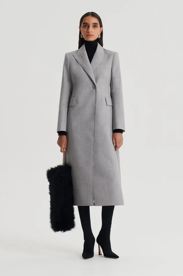 TAILORED COAT GREY Coats Scanlan Theodore Women