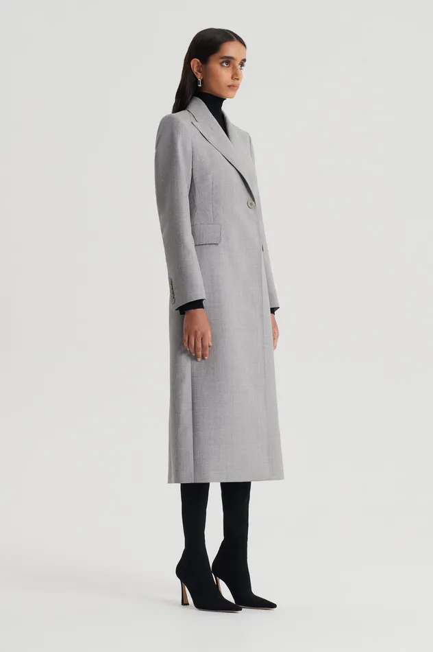 TAILORED COAT GREY Coats Scanlan Theodore Women TAILORED COAT GREY Coats Scanlan Theodore Women