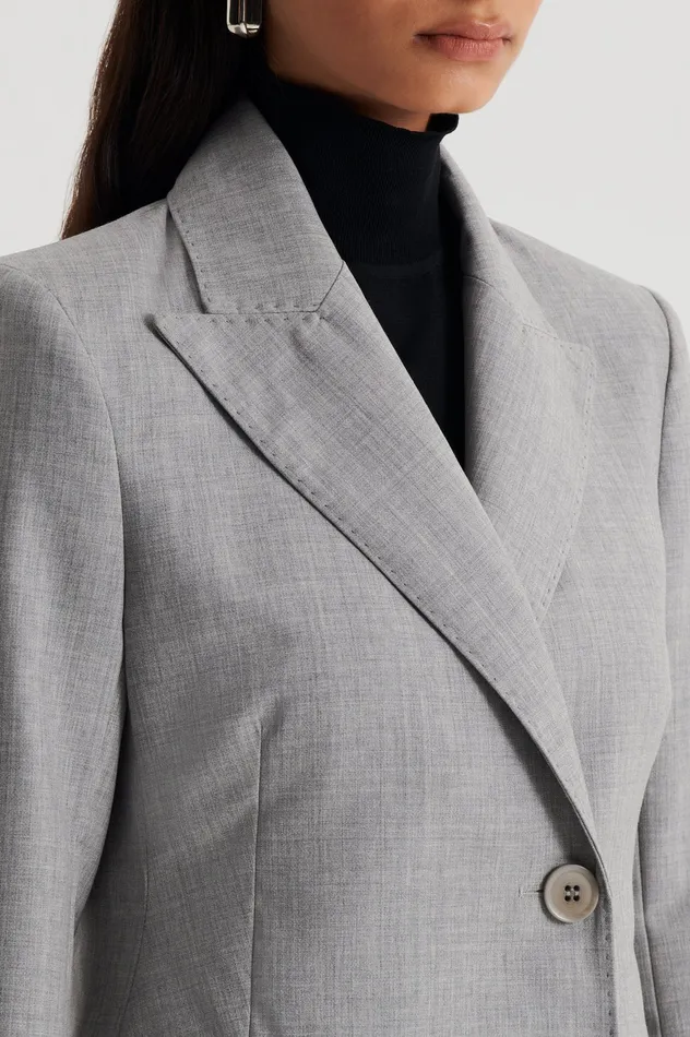 TAILORED COAT GREY Coats Scanlan Theodore Women TAILORED COAT GREY Coats Scanlan Theodore Women