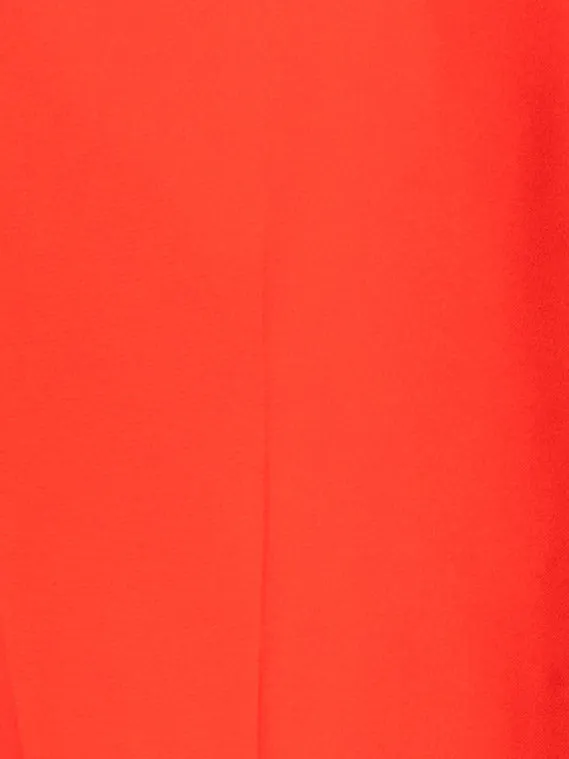 Tapered Crpe Pants With Elastic Back Cadmium Women Akris Pants
