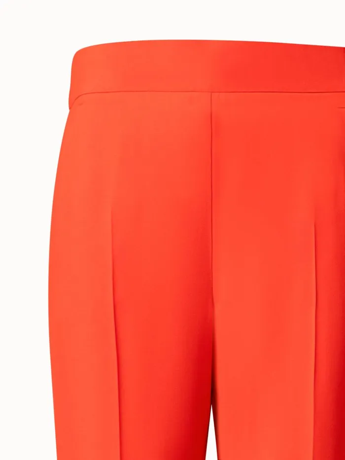 Tapered Crpe Pants With Elastic Back Poppy Women Akris Pants