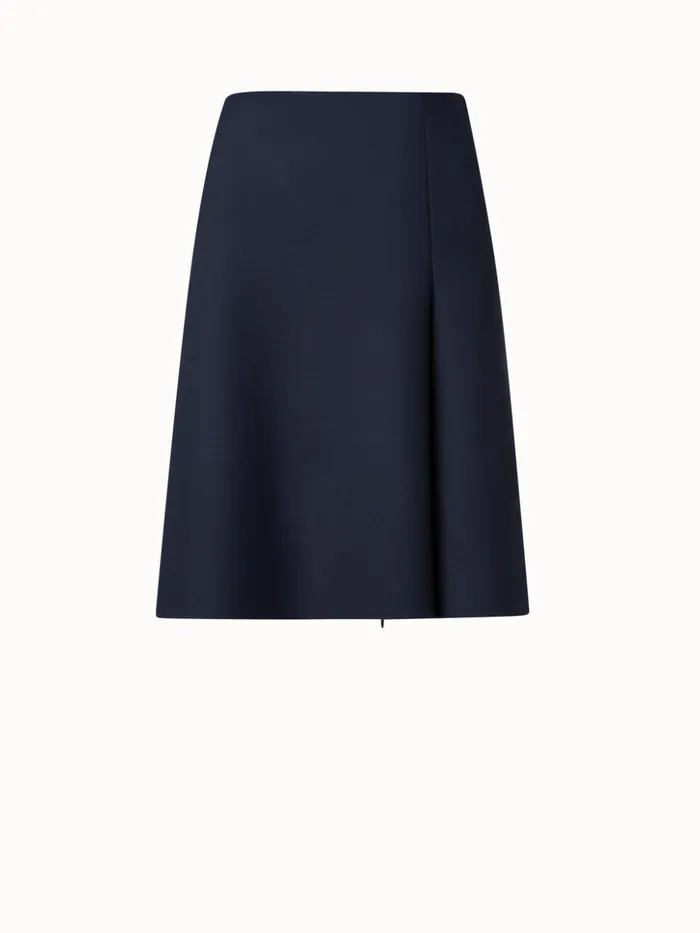 Techno Neoprene Skirt Black Women Akris Skirts