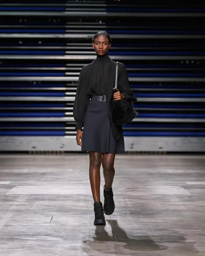 Techno Neoprene Skirt Black Women Akris Skirts