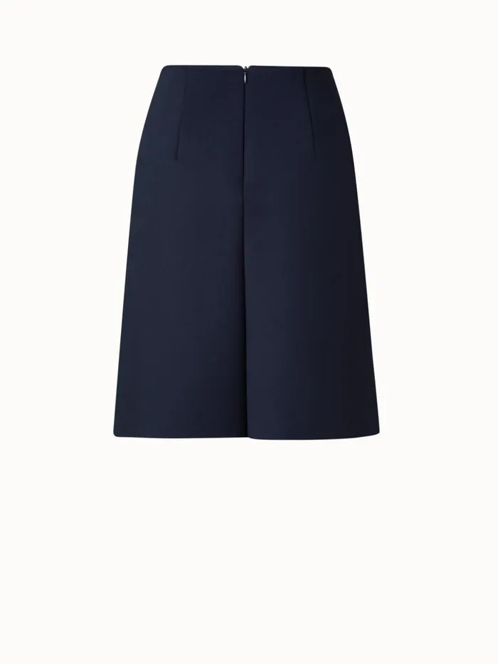 Techno Neoprene Skirt Black Women Akris Skirts