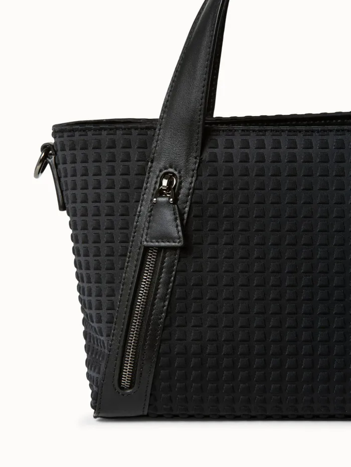 Techno Trapezoid Little Alexa Bag Black Women Akris Top Handle Bags